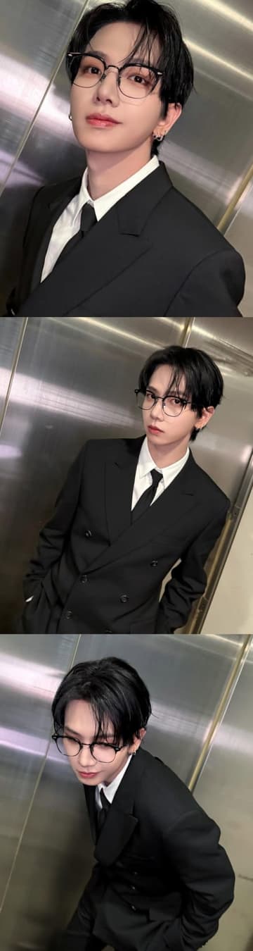 BOYNEXTDOOR・ジェヒョン、“メガネ×スーツ”姿で放つクールな雰囲気にキュン「その表情は反則です…！」【PHOTO】
