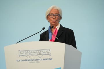 欧州中銀、政策金利維持　3会合連続、物価安定