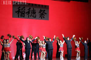 p【應援指導部】慶早戦への準備はできているか　前夜祭で魅せた両校のステージ／稲穂祭in 大隈記念講堂/p