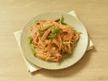 ワンパンでナポリタン　決め手はめんつゆ