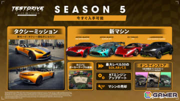 PS5版「テストドライブ アンリミテッド ソーラークラウン」シーズン5が開幕！タクシーミッションやポーカーといった新コンテンツを楽しもう