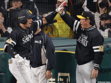 山本昌氏「あそこに打つか〜」と驚くソフトバンク・柳田の逆方向弾！