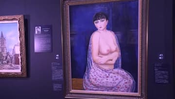 岡山・鏡野町で展示中のモイズ・キスリング作「モンパルナスのキキ」“贋作疑い”科学分析へ【岡山発】