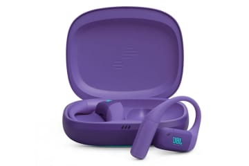 JBL、スポーツ特化のオープンイヤー型完全ワイヤレス「Endurance Zone」に新色パープル