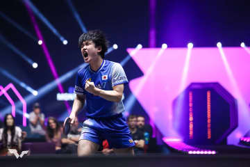 張本智和、宇田幸矢相手に光った中盤の修正力　昨年準Vの第2シード、優勝候補に浮上も「最善の準備をして集中する」【WTTチャンピオンズ・モンペリエ】