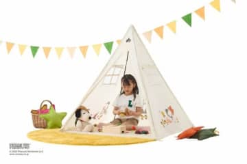 激カワ！  “スヌーピー” デザインの「とんがりテント」 キャンプ＆リビングに！  ～ロゴス ×『PEANUTS』周年コラボ～