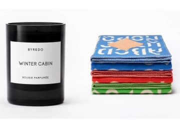 バイレード25年クリスマス、”薪の温もり”着想キャンドル＆クリスマスカラースカーフ