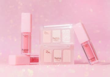 ファミリーマート限定ブランド「hana by hince」、ピンクの煌めきをまとったホリデーコレクションを発売