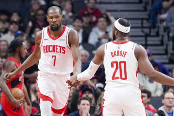 「すごく助かったよ」デュラントが先発起用でロケッツを好転させた戦友を称賛「この環境はパーフェクトだと思う」＜DUNKSHOOT＞
