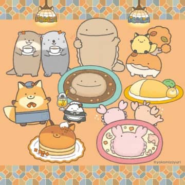 「なんでもいきものカフェ」表参道にオープン♪よこみぞゆりの世界が広がる