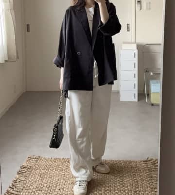 【部屋着に見えるNGコーデ3選】スウェットパンツの脱・部屋着コーデ3選！少しのバランス調整で一気に洒落見えコーデに！