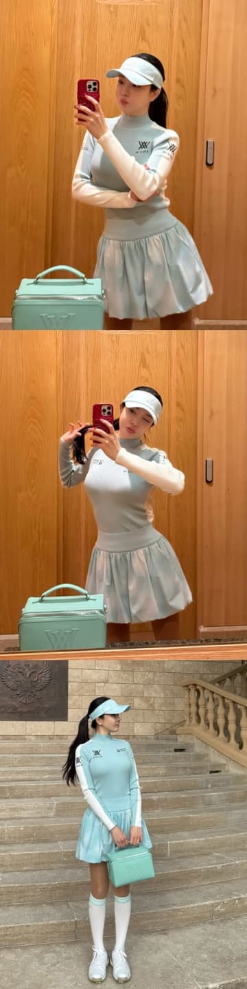 ゴルファーと思えない体つき…アン・シネ、美貌強調の“ぴったり”ウェアSHOTに「限界突破」の声【PHOTO】