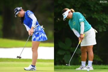 対照的な構えなのにどちらも“パットの名手”　菅沼菜々と鈴木愛に共通する「重芯」で打つ技術とは？【四の五の言わず振り氣れ】