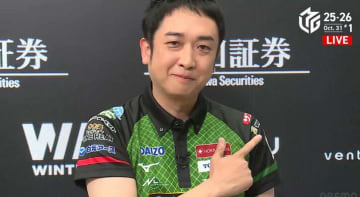 流れに乗って勝ち切った！三浦智博、Mの舞台で初トップ 同僚の活躍に追いつき 「超うれしいです！」／麻雀・Mリーグ