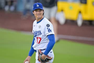大谷ドジャース戦客席に日本人騎手「知ってるの？」　意外な発見に「違和感」抱くファン