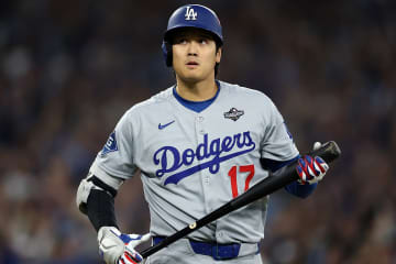 大谷翔平、WS第６戦の第１打席は空振り三振。第４戦からここまで無安打【ブルージェイズ戦】