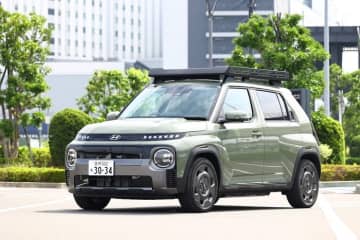 ルーフにキャディバッグが積める⁉ かわいさ満点のコンパクトEV「インスター」に興味津々！