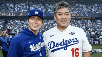 野茂英雄、山本由伸と“日本球界の象徴”ツーショット「鳥肌立ちます！」「最高のレジェンド」