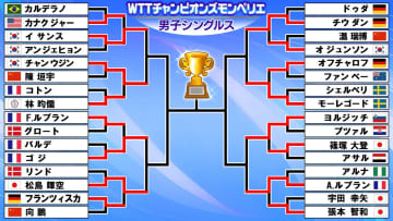【卓球】松島輝空が唯一8強入り　張本智和は地元フランスのA.ルブランに逆転負け〈WTTチャンピオンズ モンペリエ〉