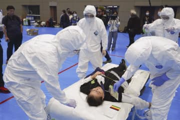 原子力災害想定の訓練実施、福島　4県病院も初参加、連携を確認
