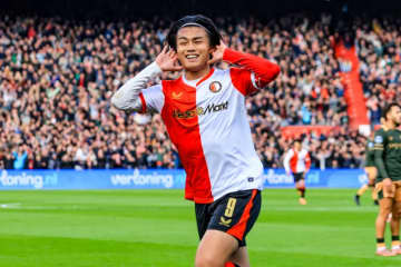 日本人初の快挙！…上田綺世が10月のエールディヴィジ月間MVPを受賞！ 3試合5ゴールの大活躍を披露