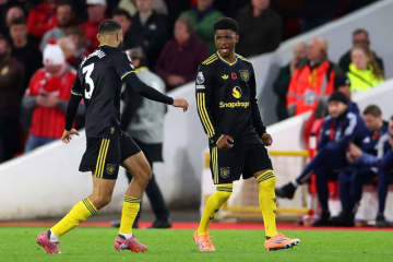 マンUはリーグ戦4連勝ならず…“約2分間”で逆転されるもアマドのボレー弾でドロー　N・フォレストはリーグ戦連敗を4で止める