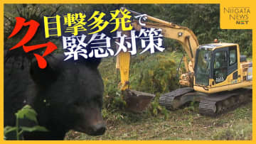 【クマ】川沿いの茂み通り住宅街へ…河川敷整備で“クマの通り道”除去 例年の3倍以上の目撃情報に緊急対策