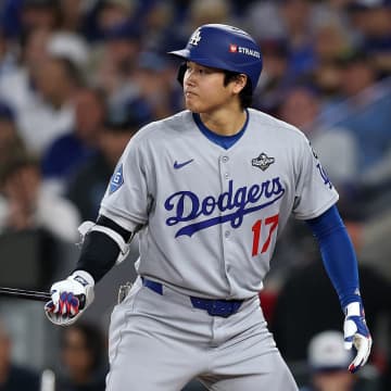 「１番・投手兼DH」で出場の大谷翔平。“運命”のWS第７戦の第１打席はCY賞３回シャーザー投手からヒット!【ブルージェイズ戦】