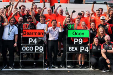 F1チーム代表の現場事情／ハース：表彰台の誘惑に負けず冷静に4位を確保。着実にチームを前進させている小松代表