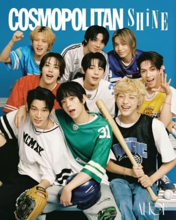 AHOF、デビュー後初のファッションマガジン表紙に！スポーティなスタイルに変身