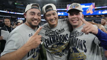 大谷翔平　「全員でつかみ取った優勝」とワールドシリーズ連覇喜ぶ　連投の山本由伸には「由伸が世界一の投手」