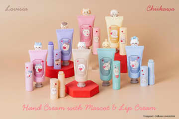ちいかわマスコットがのったLovisiaコスメ新発売