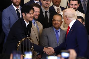 V2ドジャース、トランプ大統領が祝福「ホワイトハウスでお会いしましょう!!!」前回は50－50達成の大谷翔平を名指して称賛「スペシャルな存在」
