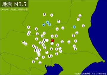 【速報】関東で地震　M3．5　東京、埼玉、千葉、茨城、群馬などで揺れ　震源は茨城県南部　