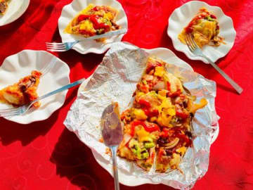 チーズたっぷりふわふわピザパン