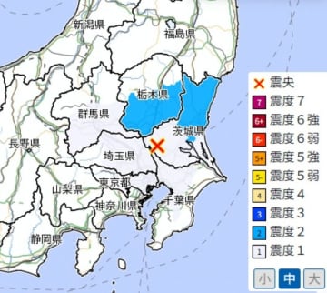 関東で深夜に地震　埼玉、東京など広く揺れる　震源地は茨城県南部　M3.5【地震情報】