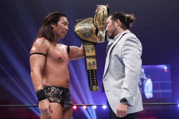 【新日本】TAKESHITA「必ずプロレスを新しい世界に連れて行く」 後藤の猛追を振り切り初防衛！ 1.4東京ドームは辻陽太との二冠戦が電撃決定！！