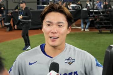 ド軍キケが“Fワード”交え由伸絶賛「楽に進む」　ビール浴びニヤり「A評価を貰ったぜ」