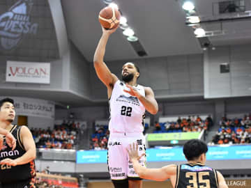 27得点の活躍を見せたレバンガ北海道のオカフォー「チームが勝てたので、それが一番」