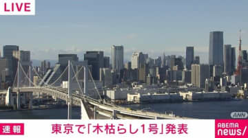 東京で「木枯らし1号」発表 気象庁