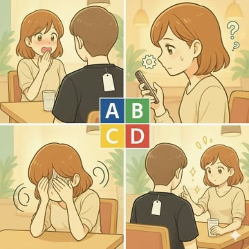 「言ってあげるべきかな…」あなたはどのタイプ？友人の服のタグが見えていた時の反応から、あなたの性格を探る【心理テスト】