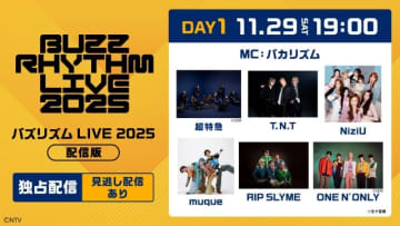 原因は自分にある。、櫻坂46ら集結！　「バズリズム LIVE 2025」をHuluで独占疑似ライブ配信