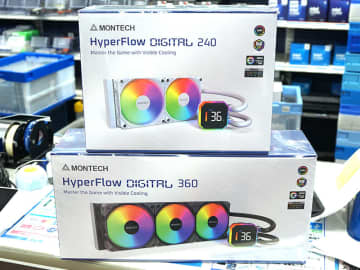 MONTECHの水冷CPUクーラー「HyperFlow DIGITAL」が店頭入荷、温度モニター付き