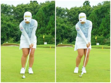 アプローチでダフリ・トップが出るなら右手を「く」の字に曲げてみよう