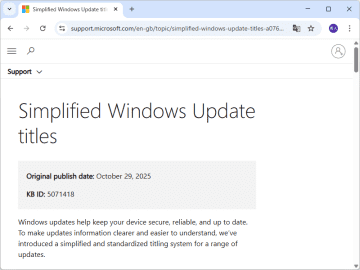 「Windows Update」の各パッチの名前が大幅簡素化、Microsoftが方針を見直す／「x年x月の累積更新プログラムのプレビュー」は単なる「プレビュー更新プログラム」に