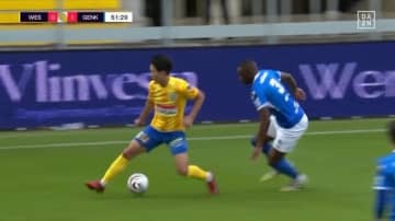 久保建英かよ！欧州1年目22歳FWの“神突破”が話題「ダントツ上手い」「5大リーグに行ってくれ」華麗なシザース＆ターンで相手を翻弄した瞬間