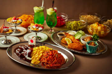 熱海ホテルニューアカオ、日帰りランチで「昭和レトログルメフェア」開催。1人2970円、懐かしの洋食や映えスイーツ登場