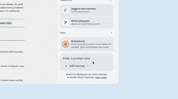 グーグル、ドキュメントに「ソースに基づくライティング支援」　Geminiがドキュメント内のリンクのみ参照