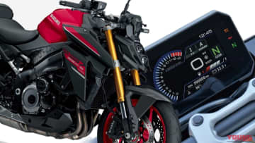 スズキが「GSX-S1000」のニューカラーを発表！ 新たに赤を設定、前年に5インチTFTカラーディスプレイを採用