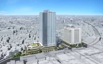 京成立石駅北口の再開発、東西の両街区整備工事に着手　2029年度に完成予定